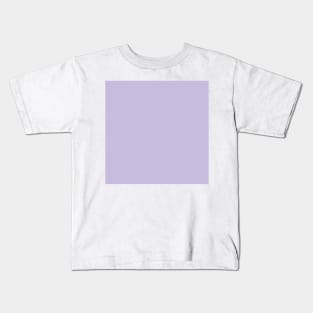 Solid Lilac Light Purple  Monochrome Minimal Design Kids T-Shirt